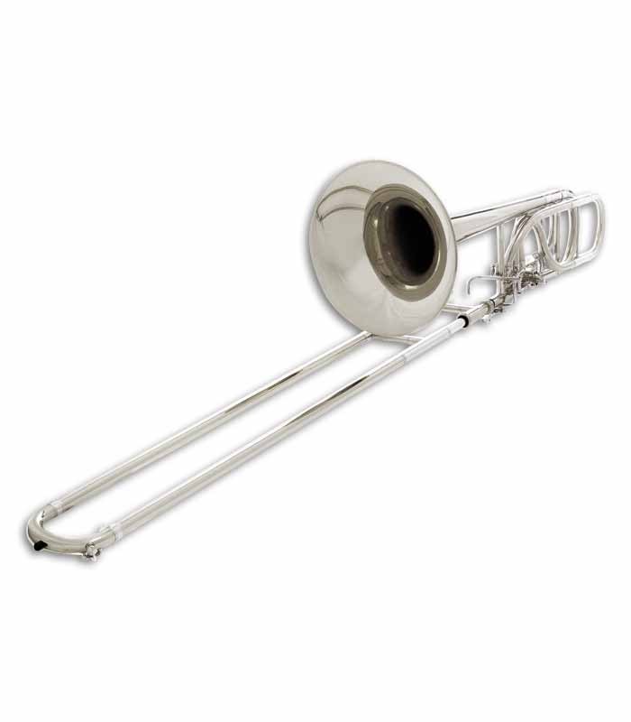 Photo of the John Packer Bass Trombone JP232S front and in three quarters