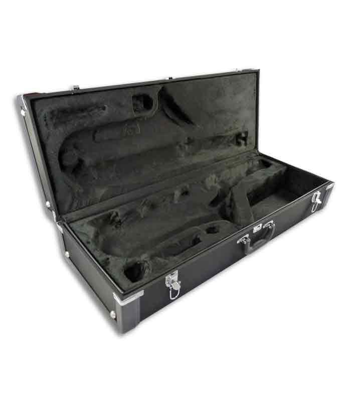 Photo of the John Packer Tenor Saxophone JP042B open case