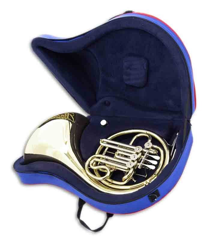 Photo of the John Packer French Horn JP163 inside the case