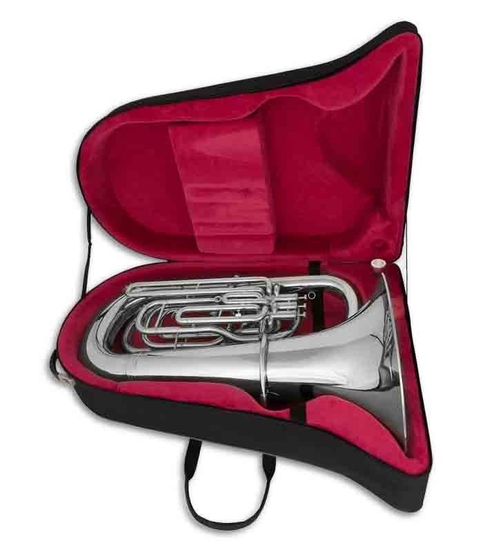 Photo of the John Packer Tuba JP278S inside the case