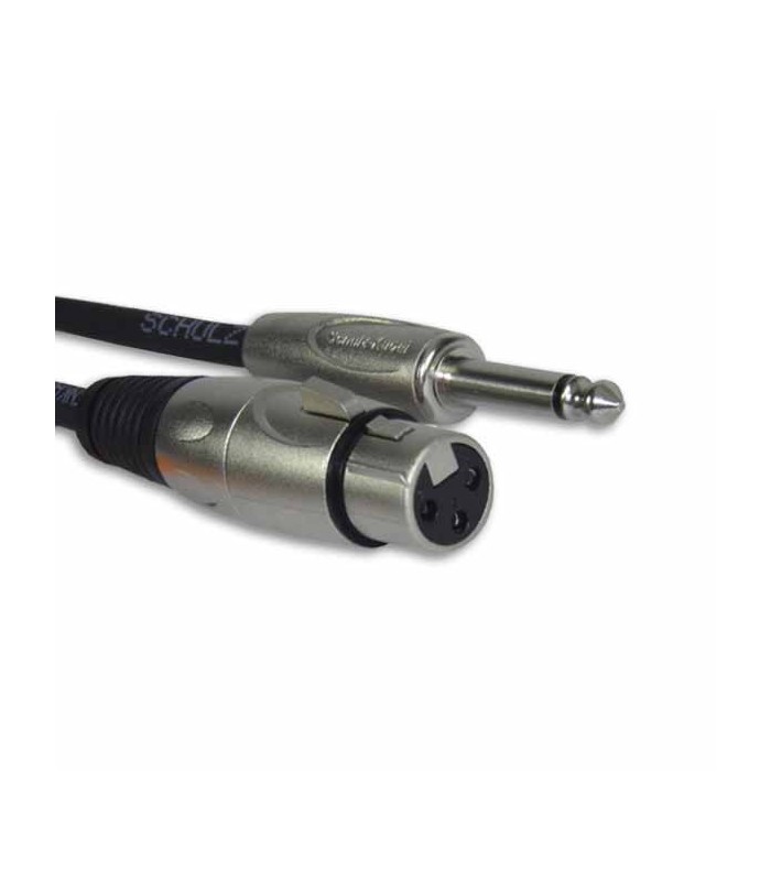 Cable Schulz Mik 6 for Microphone Mik 6 Canon Jack Black with 6M