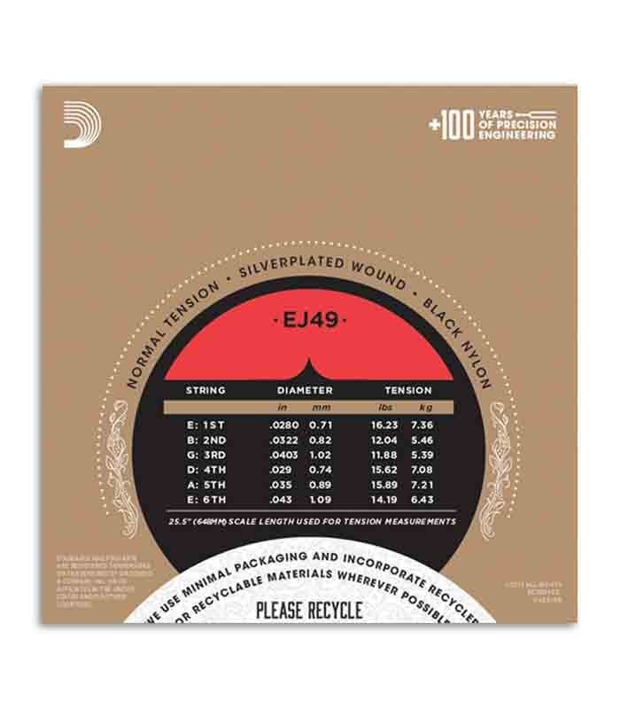 Daddário Classical Guitar String Set EJ49