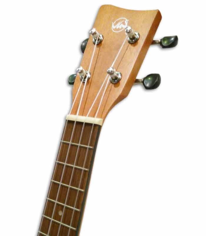 Head of ukulele VGS Manoa Kaleo with bag