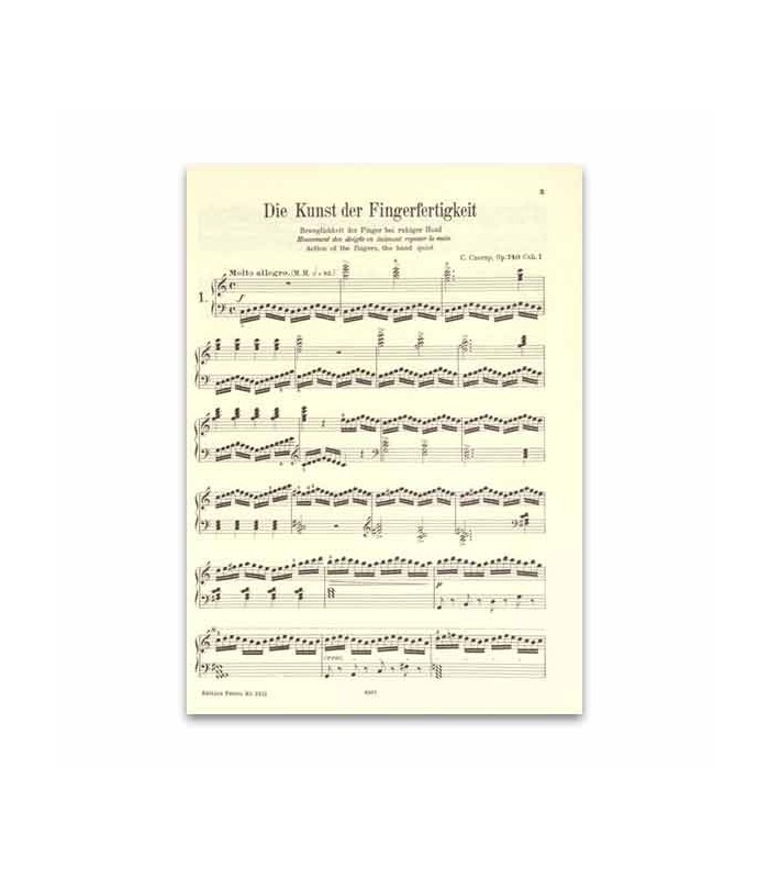 Czerny Art of Fingers Dextery Opus 740 Peters