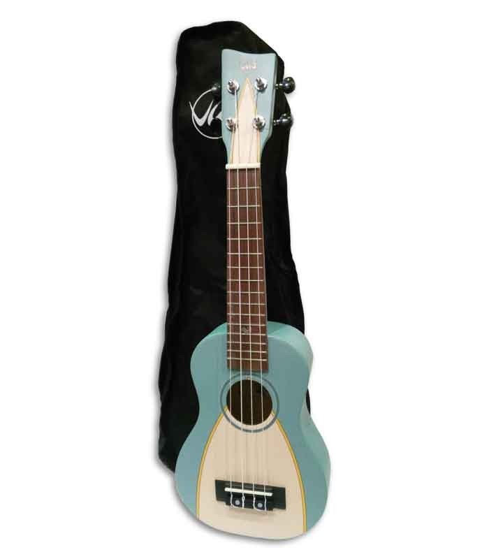Photo of ukulele VGS Surf Pacific Lagoon with the bag