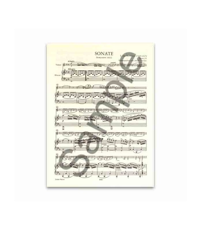Beethoven Spring Sonata Opus 24 Peters