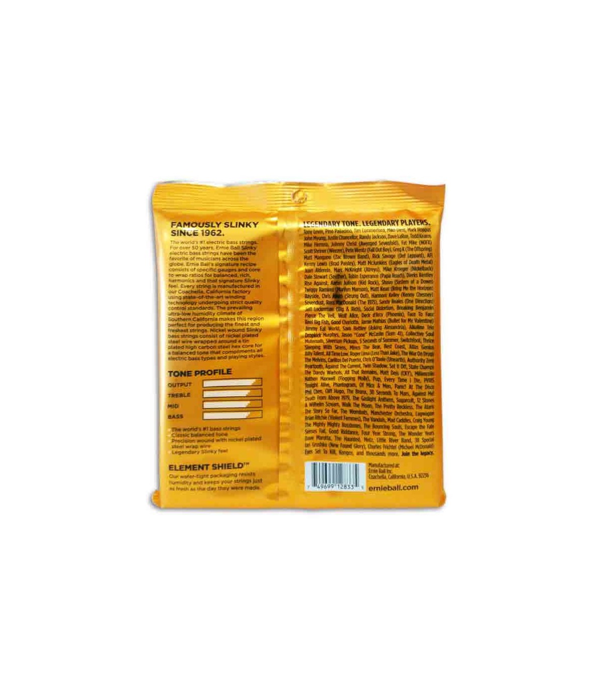 Ernie Ball 2824 045 a 105 4 String Bass String set Salao Musical Musical Hall