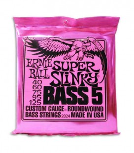 String Set Ernie Ball 2824 040 to 125 for 5 String Bass