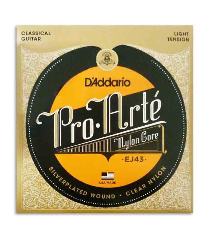 Classical Guitar String Set Daddario EJ43 Nylon Light Tension
