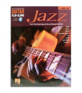 Back cover of book Play Along Guitar Jazz Volume 16 