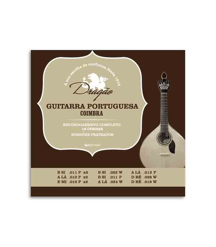 Drag達o Portuguese Guitar String Set 095 12 Strings Coimbra Tuning