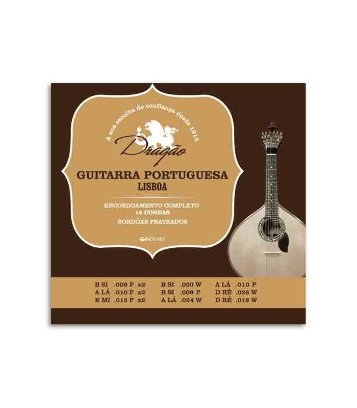 Package of string set Drag達o 003 for portuguese guitar