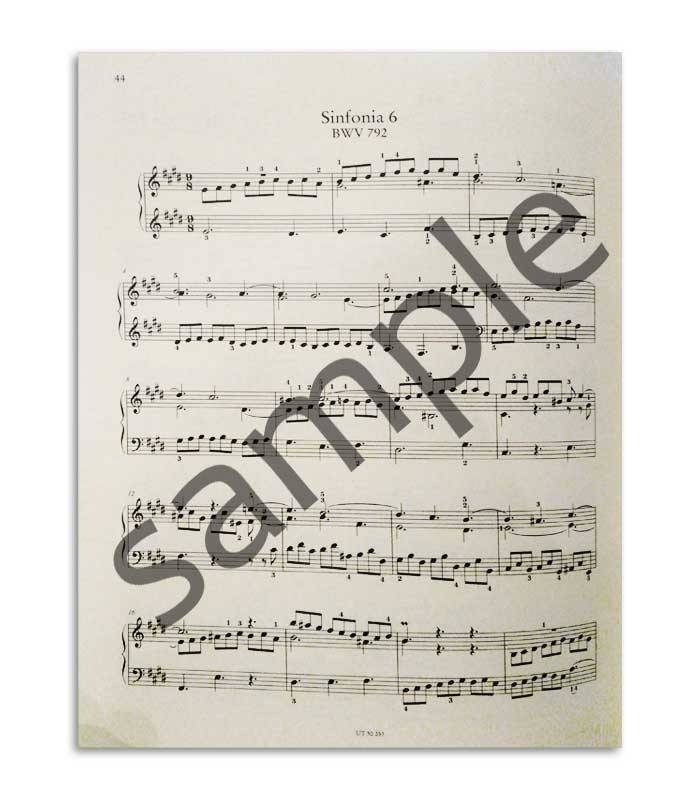 Book Bach Inventionen und Sinfonien 2 e 3 Part Inventions UT50253