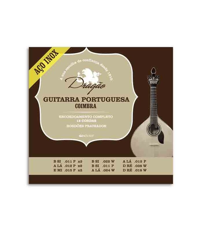 Drag達o Portuguese Guitar Strings Set 092 Coimbra Tuning Inox