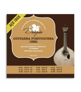Photo of package of strings Drag達o 073 for portuguese guitar Lisbon model