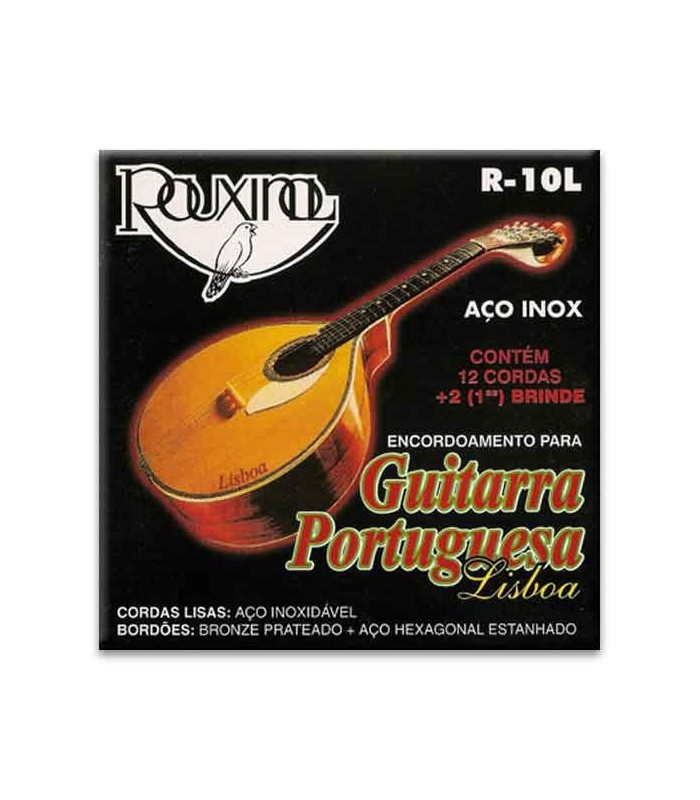 Package of string set Rouxinol R10L portuguese guitar