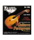 Package of string set Rouxinol R10L portuguese guitar