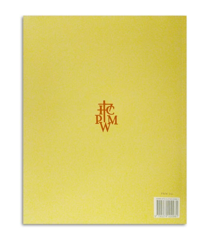 Back cover of book Chopin Estudos Paderewski Opus 10 e 25