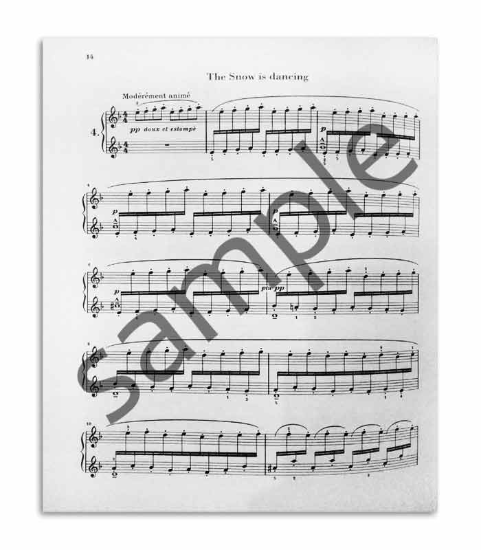 Sample page of book Debussy Childrens Corner 