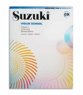 Book Suzuki Violin School Vol 2 with CD FR IT ES MB296