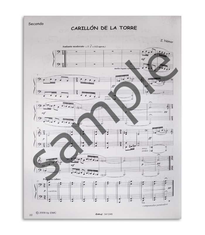 Book Clásicos y Populares para Piano Dificuldad Média Vol 6 EMC341248