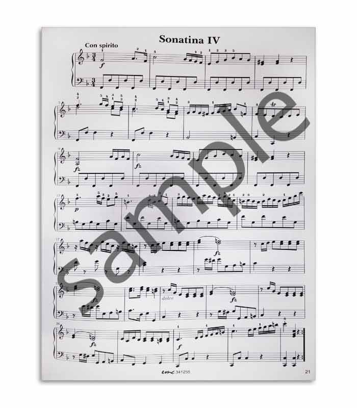 Sample page of book Clementi 6 Sonatinas Op 36