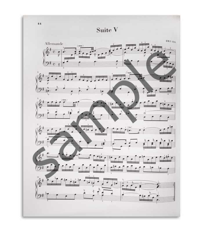 Livro Bach Französsische Suiten HN593