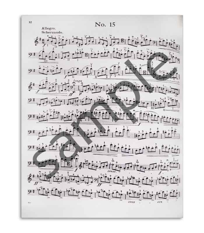 Sample page of book Popper Studies for Cello OP 73 811