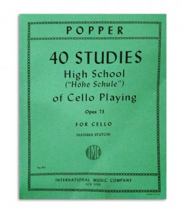 Back cover of book Popper Studies for Cello OP 73 811