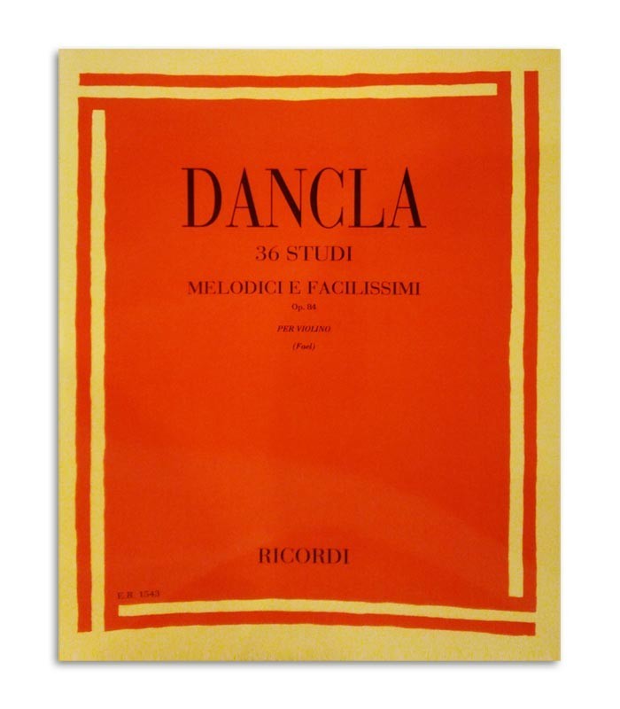 Livro Dancla 36 Estudos Melódicos e Fáceis para Violino Opus 84 ER1543
