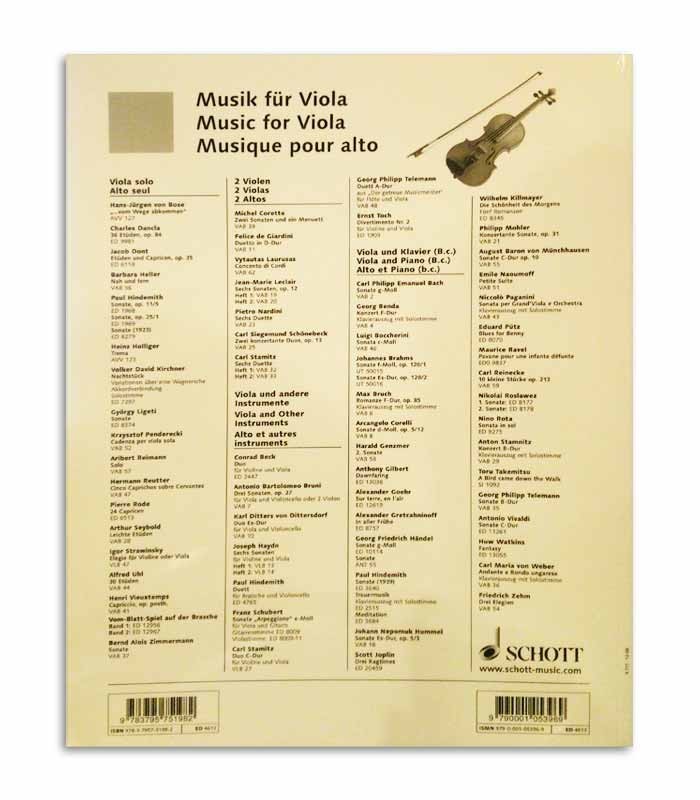 Book Berta Volmer para Viola de Arco ED4613