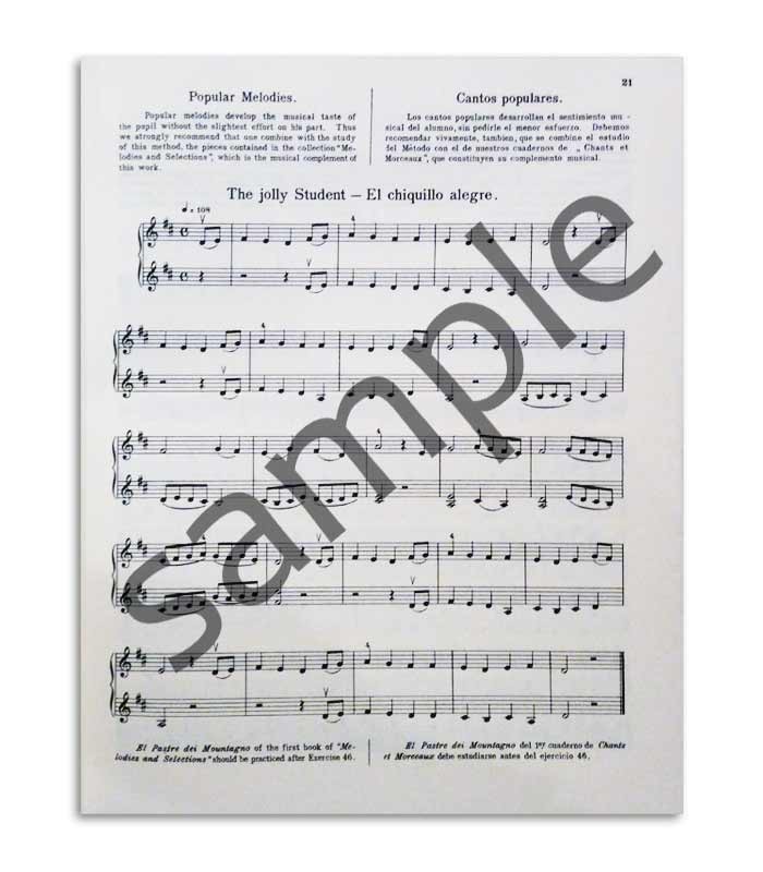 Sample page of book Mathieu Crickboom Violon Theorie et Pratique Vol 1 