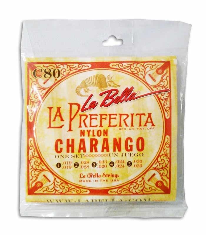 String Set LaBella C80 for Charango