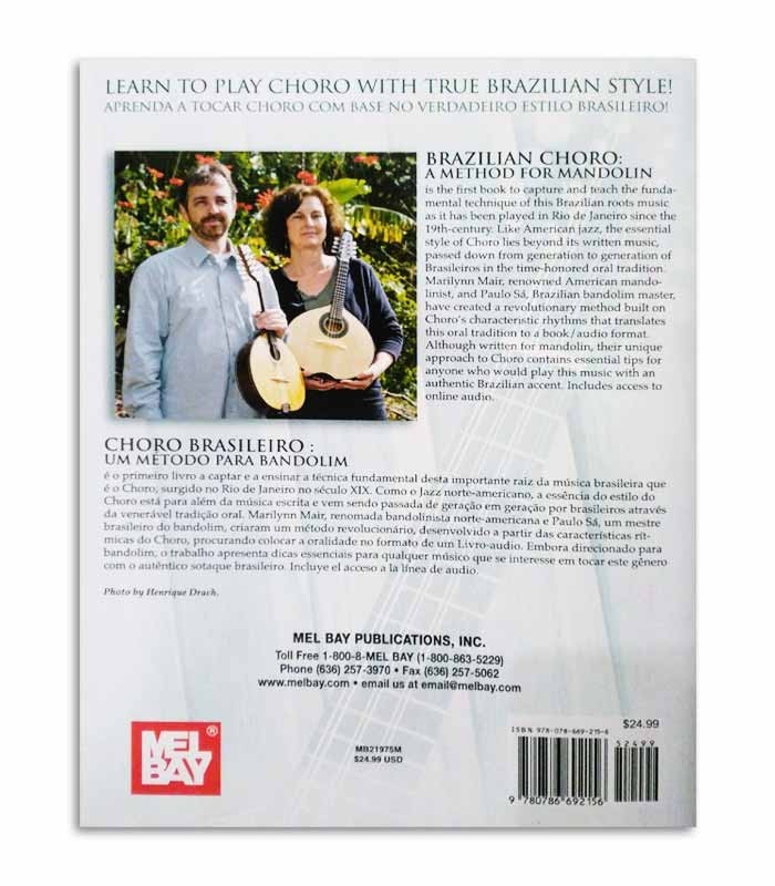 Book Método para Bandolim Choro Brasileiro MB21975M