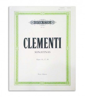 Book Peters Clementi Sonatinas Opus 36 37 38 EP145