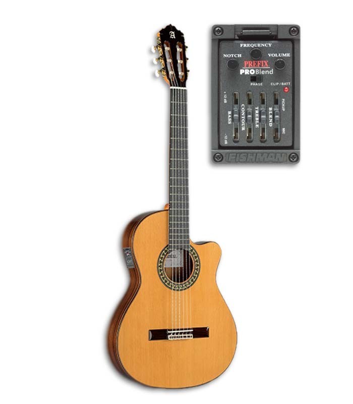 Alhambra Classical Guitar 5P CT E2 Equalizer Thinline Cedar Rosewood
