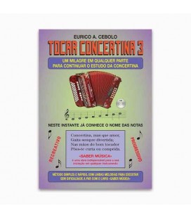 Eurico Cebolo Método Mágico Tocar Concertina 3 with CD KIT ACM 1