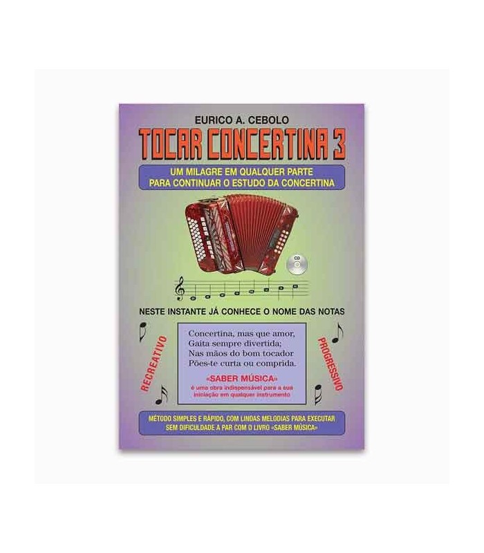 Eurico Cebolo Método Mágico Tocar Concertina 3 with CD KIT ACM 1
