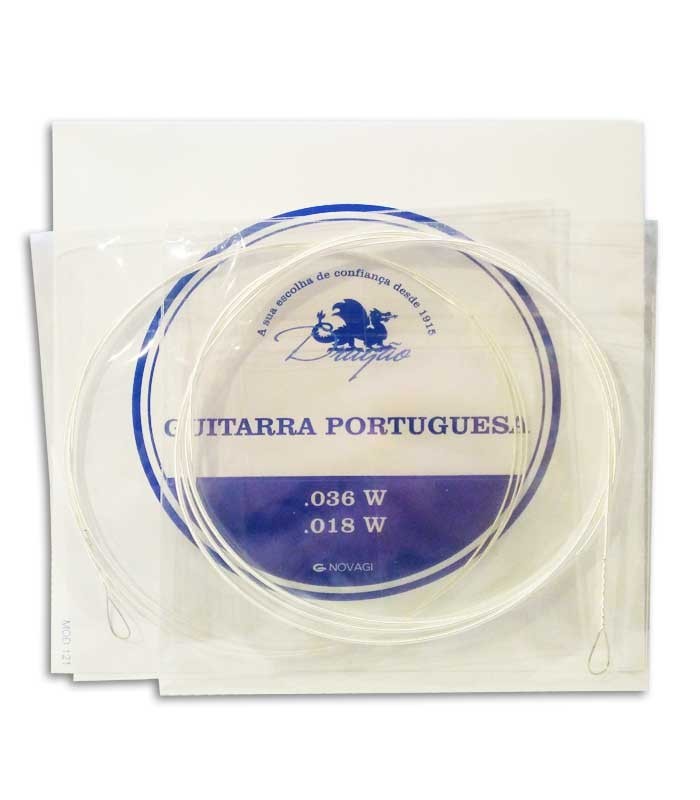 String Set Dragão 005 Guitarra Portuguesa Coimbra Tuning Medium Tension