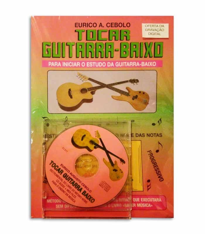 Livro Eurico Cebolo Método Tocar Guitarra Baixo com CD