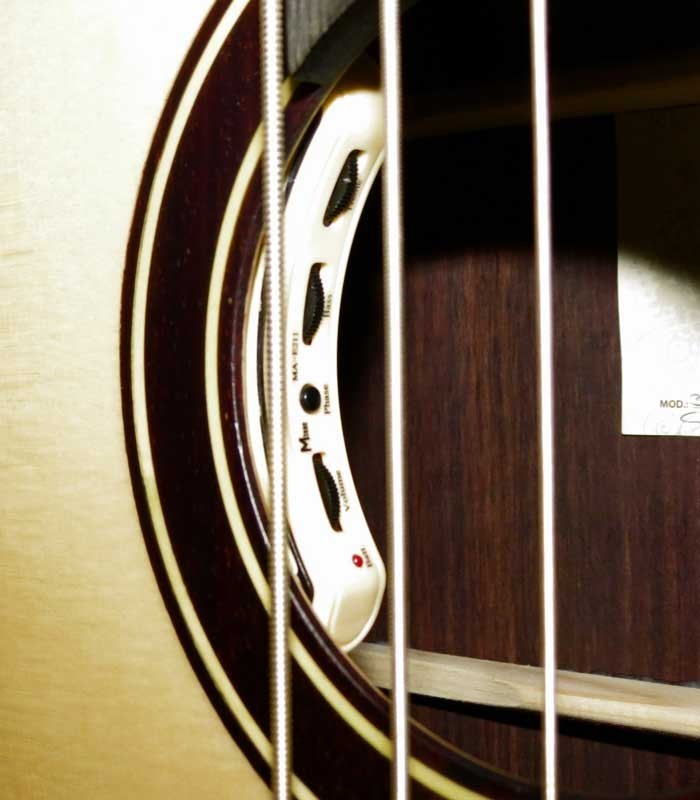 Acoustic Bass Guitar Deluxe Artimúsica 33133 bass soundhole with preamp image